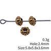 Small Hole Vintage Alloy Gear Spacer Beads Metal Loose Beads DIY Bracelet Necklace Jewelry Making Findings Accessories