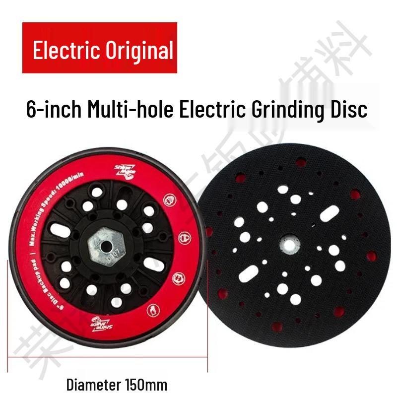 6-Inch Self-Adhesive Dry Grinder Tray & Polisher Base Plate for Car Sanding & Polishing