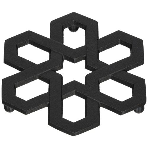 

Seiei-do Oigen Nambu Ironware Bottle Holder, Snow Lattice Pattern, Black, D234