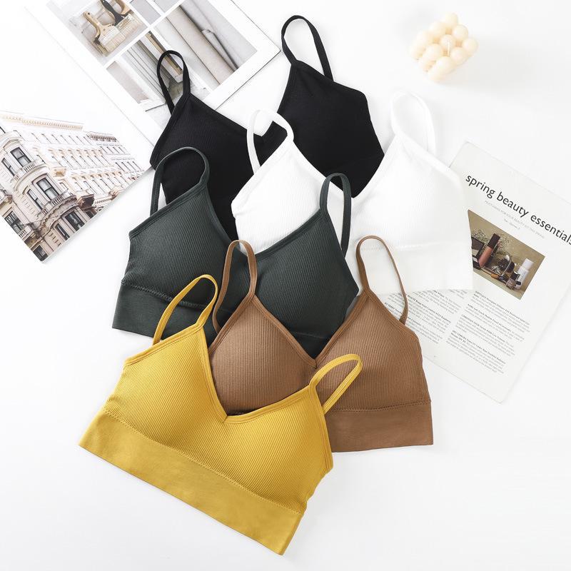 Seamless U-Shaped Back Cross Bra: Steel-Free, Sexy, Solid Color, All-Match Women's Bottoming Underwear