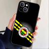 Coole O-Truthahn Fenerbahce-Muster Handyhülle Für iPhone 16,15,14,13,12,17,Pro Max,Plus Silikon Schwarze Hülle