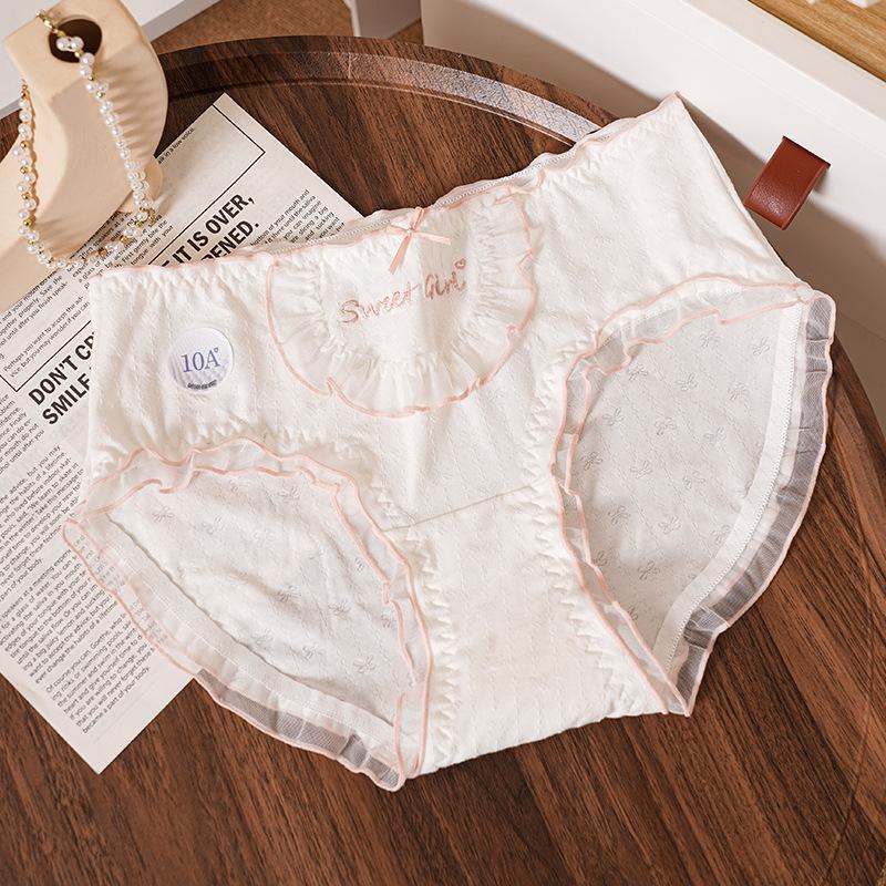 Große Mädchen Niedliche und Bequeme Baumwolle Verlängerter Schritt Dreieck Slip