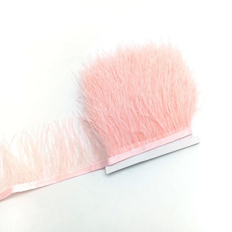 10Yard Ostrich Feathers Trim For Needlework Decorative Ribbon Sewing Fringes Clothes Wedding Dress Diy Supplies Crafts