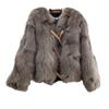 Qianjin wind fur jacket women's autumn and winter new imitation fox hair short cotton warm top cotton clothes tide