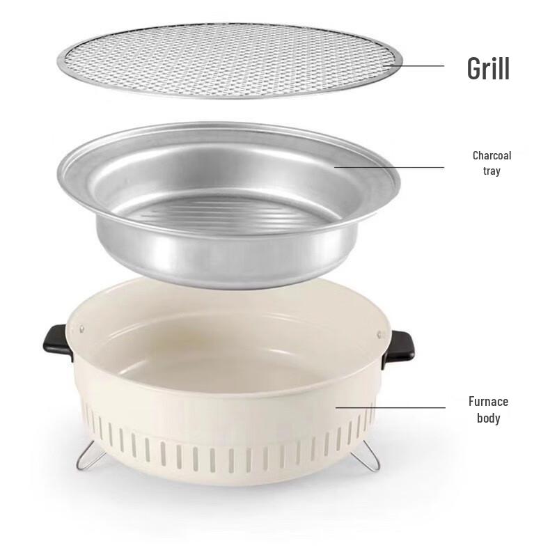 OEING Multifunctional Outdoor Charcoal Grill & Heater Standard