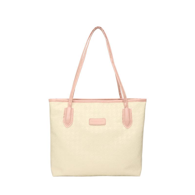 Texture College Students Commuting Tote Bag for Class Large-capacity Bag Women's Travel New Casual Work Shoulder Bag