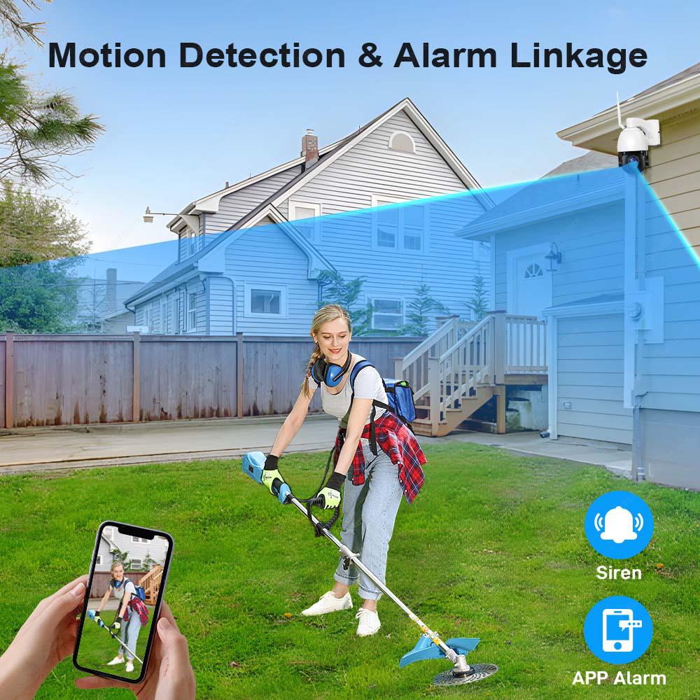 4K 8MP PTZ IP Outdoor 50X Zoom WiFi Surveillance Camera 120M IR Distance Security Protection Metal Shell Smart CCTV Cam