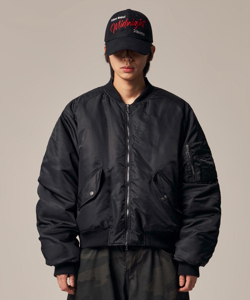 Idws Plane Shirring Ma-1 Black