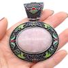 1Pc, Boho Energy Natural Stone Oval Pendant, Reiki Healing Crystal Charms for DIY Women's Necklace Accessories, Halloween Jewelry Making Craft Gift