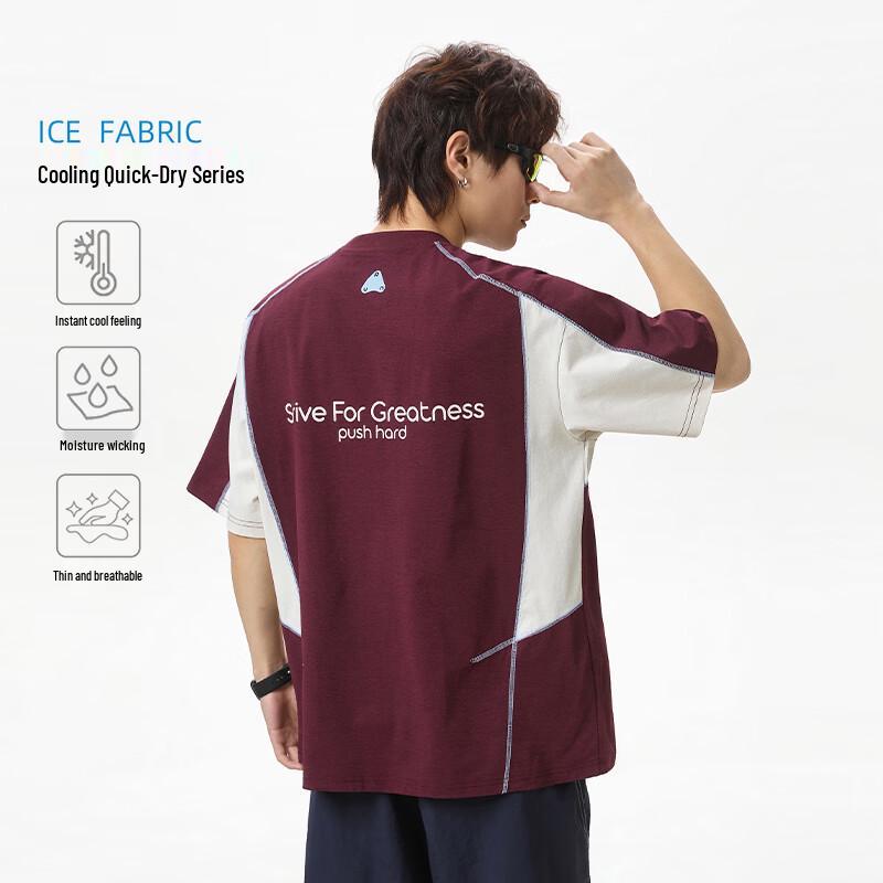 MEDE Men s Color-Block Short Sleeve T-Shirt L