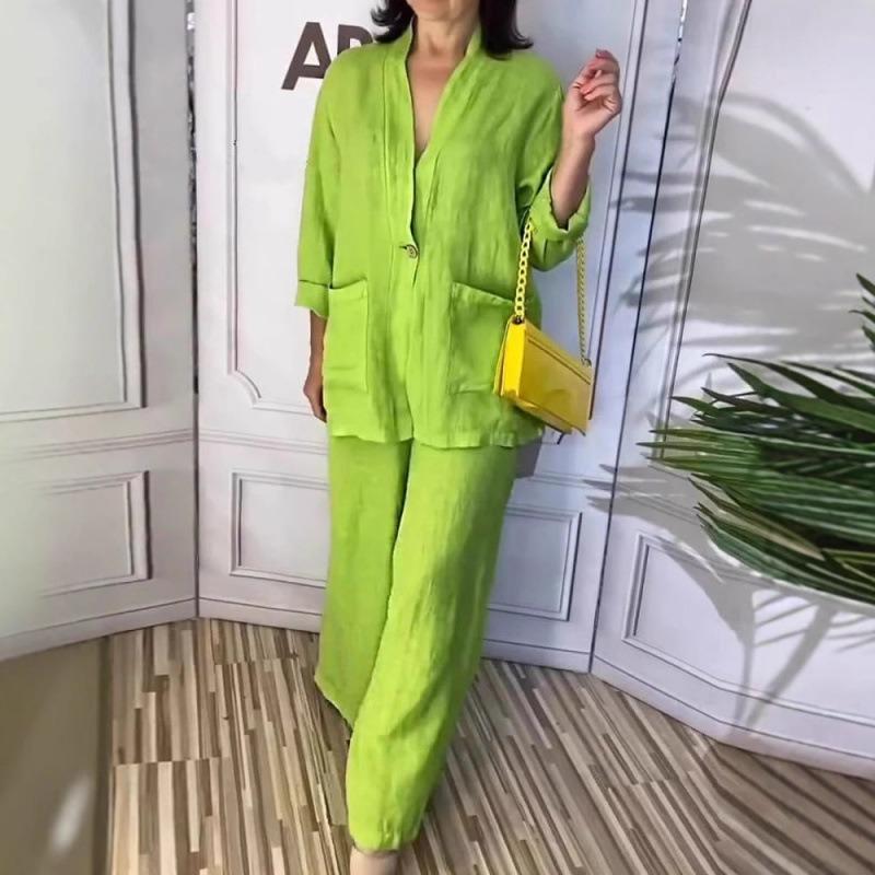 BITCED Women's Fashion Casual Long Sleeve V Neck Pants Suits