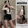Xianyi Sexy Lingerie Nightclub Sexy Policewoman Uniform Seduction Passion Clothes Patent Leather Flight Attendant Suit Free 510