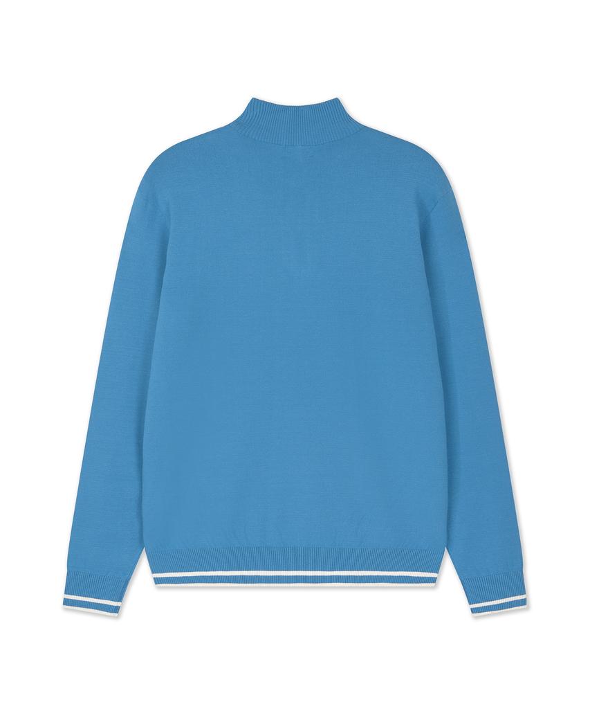 Antomas Two-Side Knit Half-Zip Men'S - Blue
