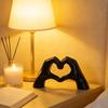 Heart Hand Sculpture Love Statue Romantic Home Decor Mini Hand Gesture Ornament For Couple Anniversary Couple Gift Birthday Gift