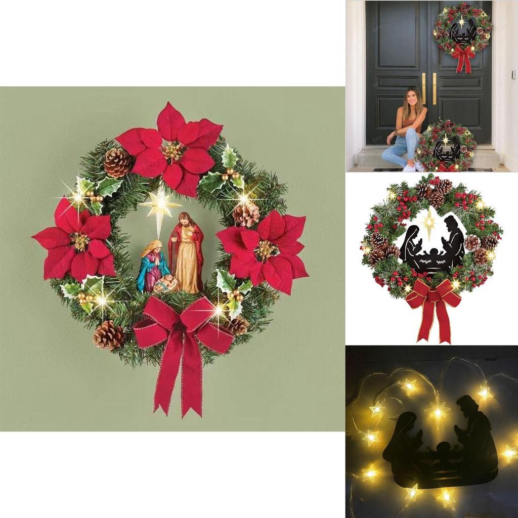 Stunning Exquisite Acrylic Christmas Wreath For Indoor And Outdoor Decoration