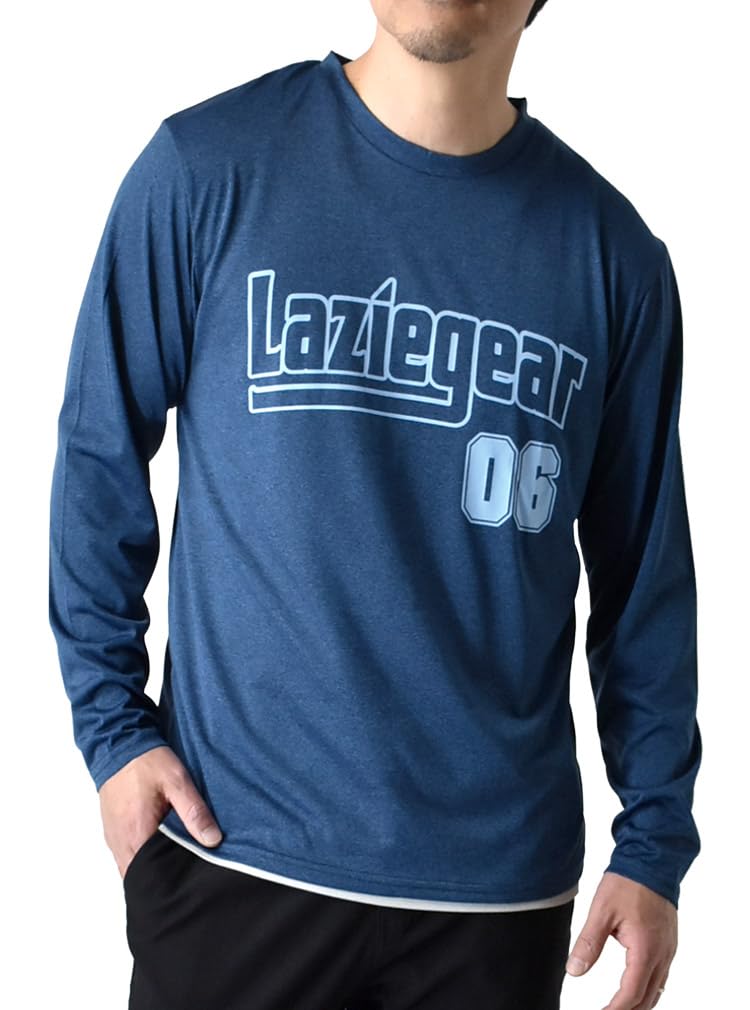 

Cation UV Arch Logo Long Sleeve Long Tee B1N 70A Navy Heather [Aluje] Dry, Sweat-Absorbent, Quick-Drying, Protection, Print, T-Shirt, / / 3L,