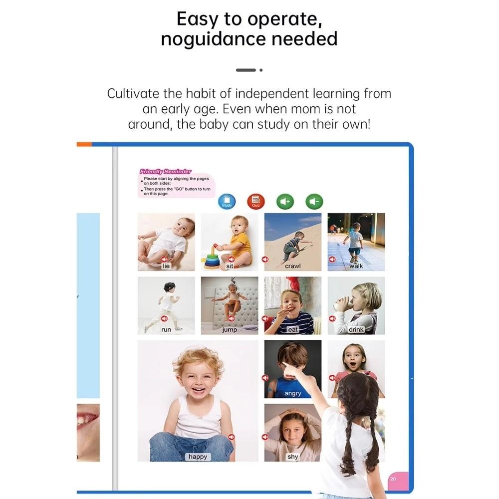 English Sound Book Number Recognition Books With Sound Sensory Learning Toys Interactive Book  Kids