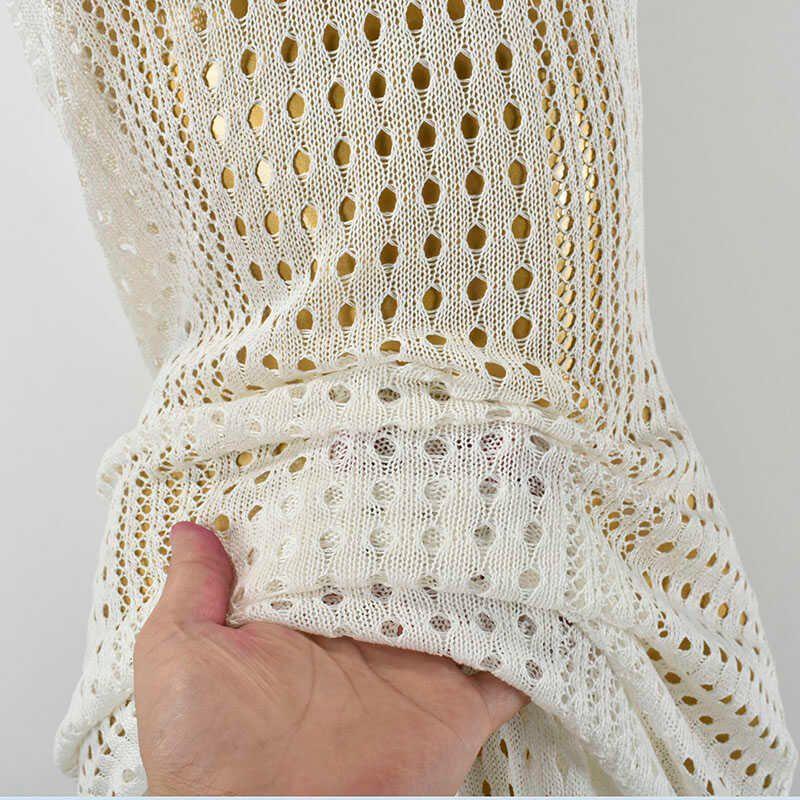 High Slit Sexy Cut Out Vest Dress V Neck Vacation Style Sexy Sleeveless Fashion Style Export Bandage Dress Knitting Long Dress