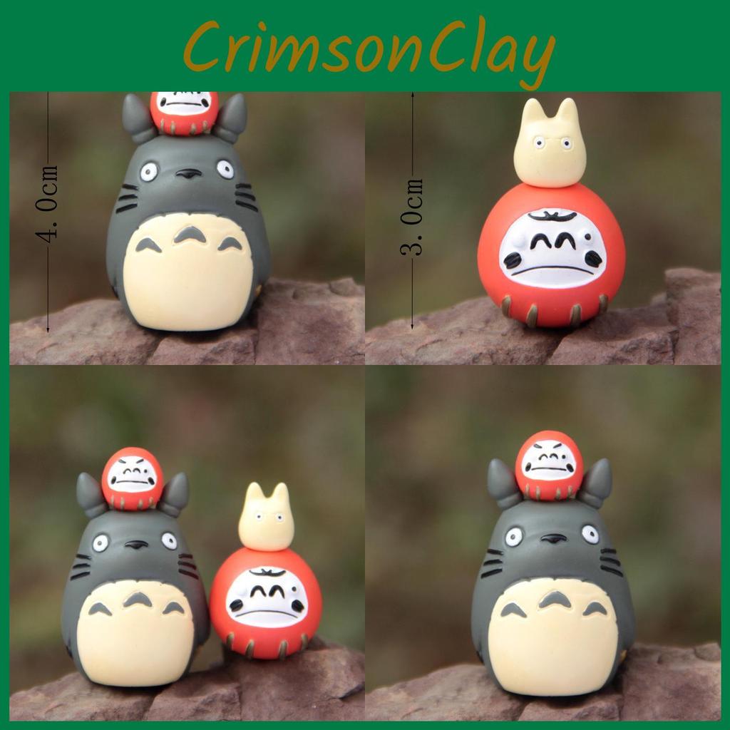 Cartoon Cute Totoro Overhead Dharma Micro Model Ornament For Prop Landscape