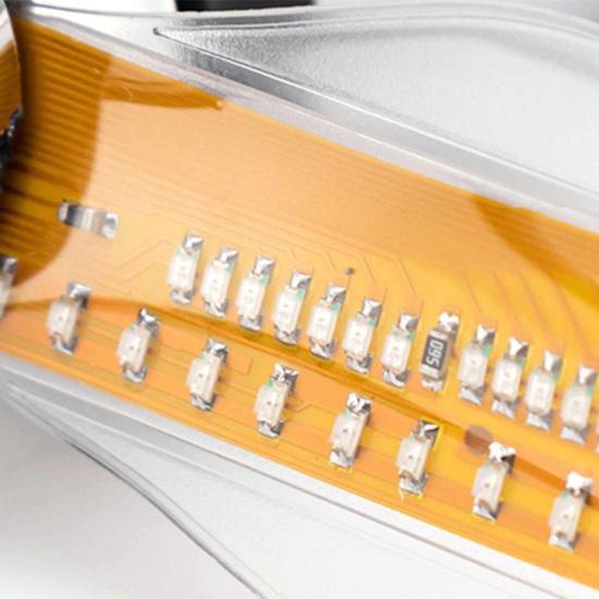 Ventilateur d'horloge portable Veilleuse LED RVB USB Plug-Play Taille compacte Conception de tuyau flexible Affichage de la température en temps réel Mini ventilateur en métal