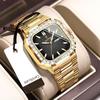 Men's Waterproof Luminous Quartz Watch Diamond Studded Dual Calendar Dial Business Watch Holiday Gifts Men's Exquisite Gift Watch