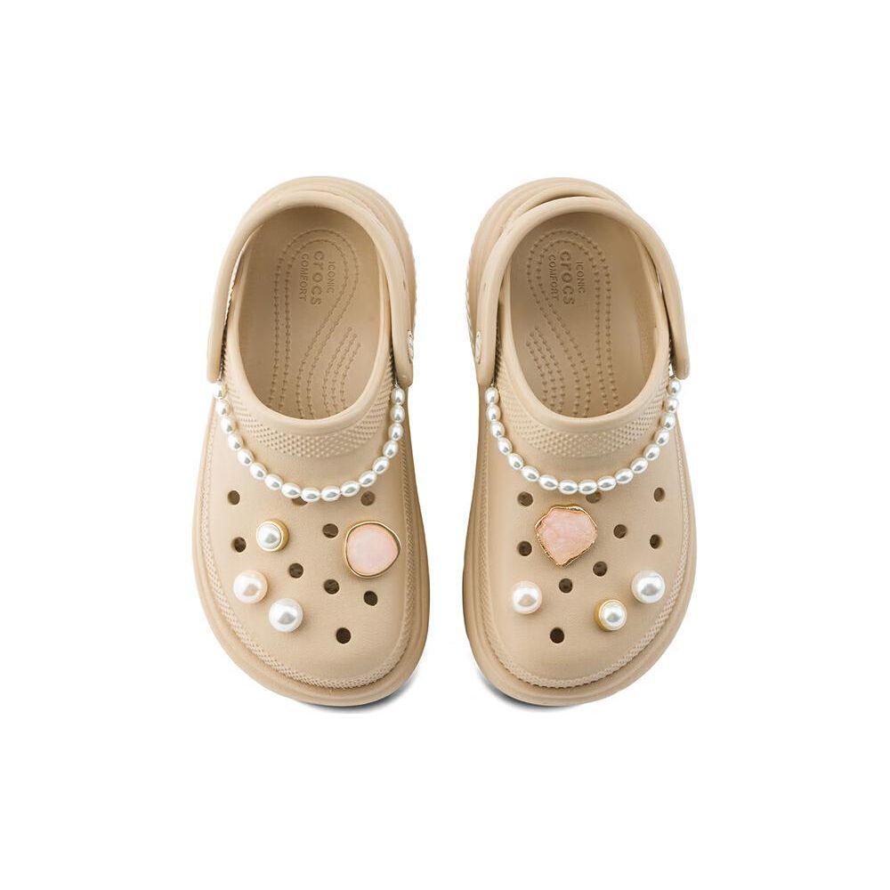 Crocs Versatile Casual Comfortable Clogs Women Footwear Beige 210271-2Y2