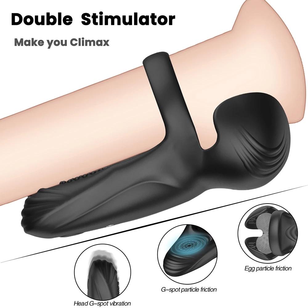 Sexy Toys for Men Couples Testicle Massager Penis Perineum Sex Toys for Men Silicone Cock Ring Penisring Scrotum Stimulator