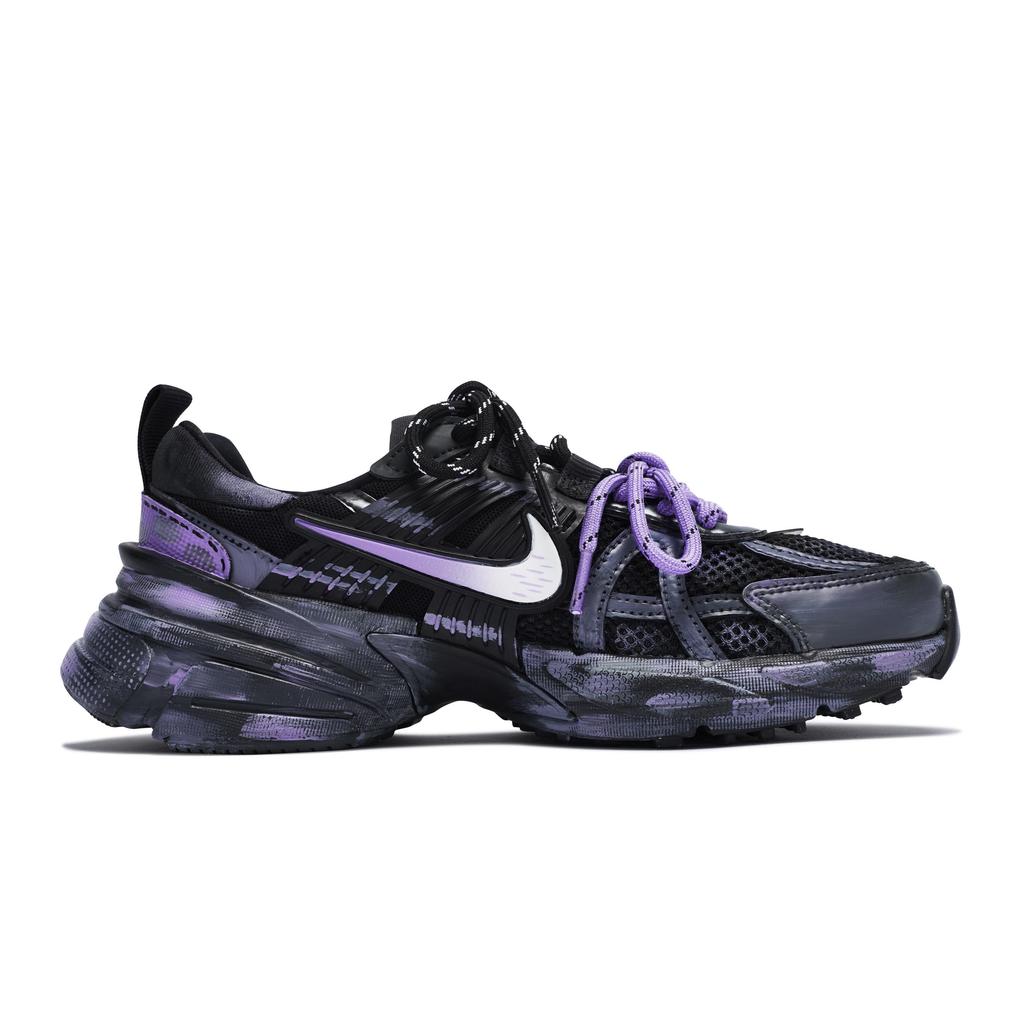 Nike V2K Run Waterproof Low Top Running Shoes Unisex Black Purple FD0736-001(Team80-S-BOX)