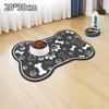 Diatomaceous Mud Absorbent Pet Placemat For Food And Water Bowl With Waterproof Quick-Dry Rubber Backing Non-Slip Home Pet Mat
