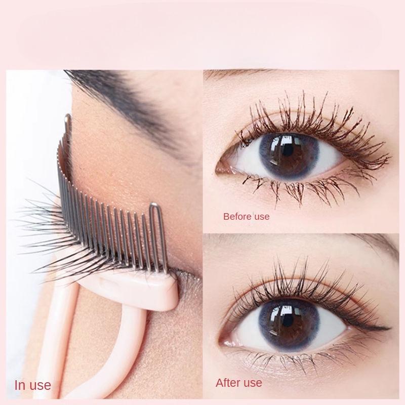 Lash Comb Ultra-Fine Steel Needle Comb Small Eyebrow Comb Foldable Spiral Lash Comb