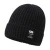 M Printing Letter Knitted Winter Beanie Hat Lightweight Warm Cap Fashion Gift