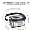 Transparent Chest Bag Crossbody Purse Belt Bag for Sports, Travel, Beach, Event