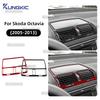 Real Soft Carbon Fiber Middle Dashboard Vent Trim For Skoda Octavia 1z3 1z5 A5 2005 2006 2007 2008 2009 2010 2011 2012 2013