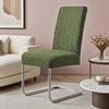 Solid Color Striped Chair Cover Thick Jacquard Fabric Dining Chair Case Luxury Elastic Chair Slipcover Home Office Dustproof
