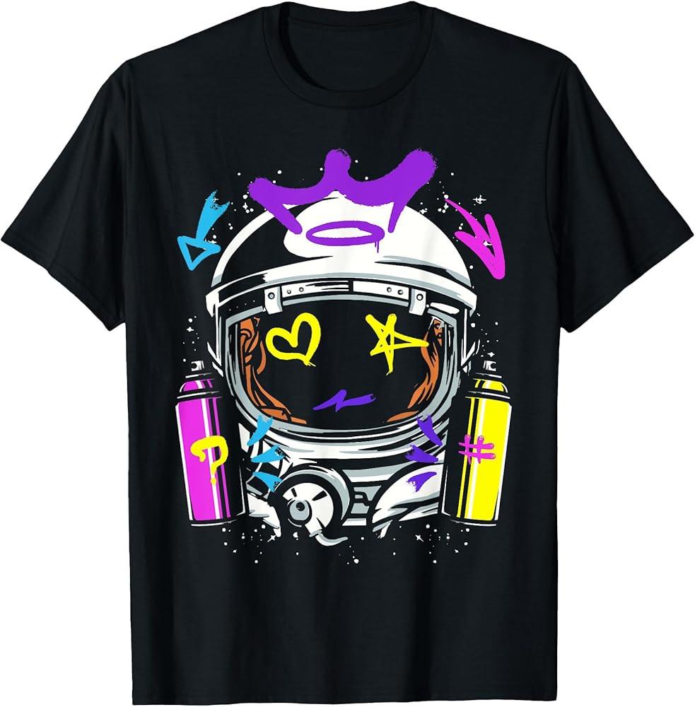 Graffiti Astronaut Spray Paint Street Art Drawing Artist T-Shirt Unisex T-Shirt XXXL