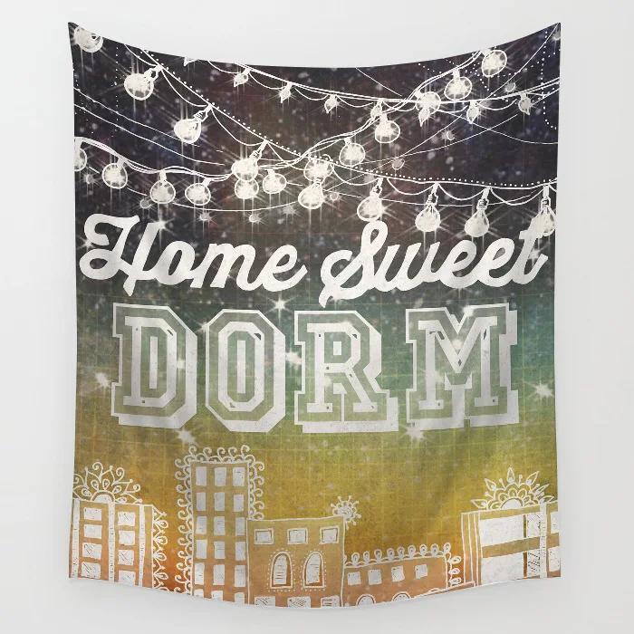 Tapestry Wall Covering Rug Boho Bedspread Home Decor Shiny Mandala Pattern Hippie Hanging