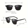 5PCS Classic Polarized Sunglasses Men Women Retro  High Quality Sun Glasses Rivet Female Male Fashion Mirror Sunglass