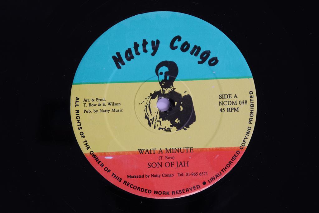 12inch Record SON OF JAH - Wait A Minute / Time Bomb NCDM048 NATTY CONGO 1985 UK Reggae, Ska & Dub Used