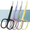Russian Manicure Scissors Cuticle Regrowth Cut Curved Tip Nail Pedicure Grooming Professional Stainless Steel Dead Skin Remover