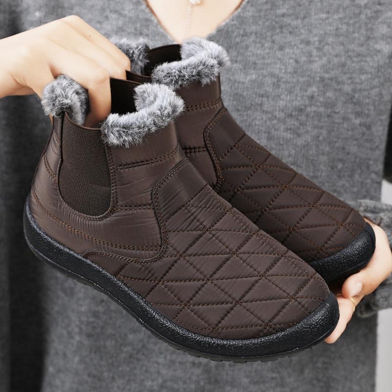 Snow Boots, Cotton Shoes, Cotton Boots with Fleece and Thickened, Women's Boots, Versatile Women's Shoes