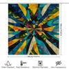Colorful Geometric Shower Curtain Bathroom Decor Waterproof Fabric Shower Tarpaulin Various Sizes Available (175x203cm)