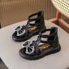 Römische Kinderschuhe, Mädchensandalen, Sommermode, weich besohlt, Zehenfrei, Prinzessinnenschuhe, Schülerschuhe für kleine Mädchen