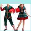 Men's And Women's Holiday Santa's Helper Costume With Soft Touch For Festive Cheer