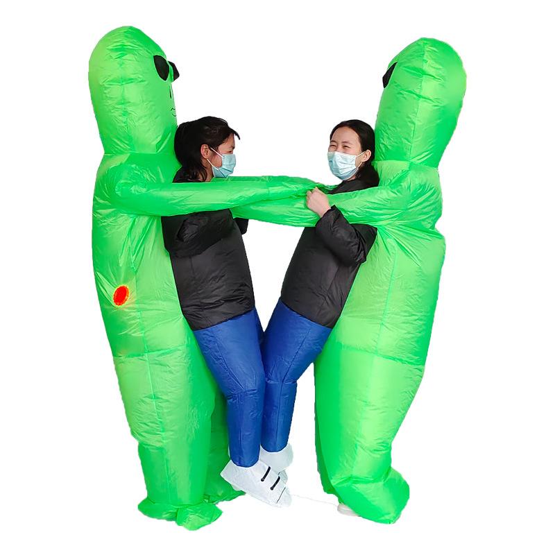 Alien Inflatable Costume - Funny ET Hugging Prop for Parties & Stage 
