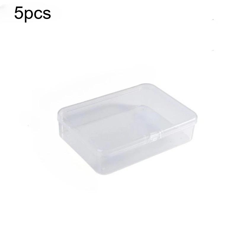 5pcs Transparent Plastic Boxes Playing Cards Container Storage Case Packing Poker Game Card Box Board Games Card Organizer Box