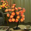 New Exquisite USB Powered Gorgeous Rose Flower Tree Lights with 24 LED Bulbs - Ideal Table Lamp Decoration for Christmas Parties