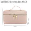 Chic Faux Leather Makeup Bag with Removable Dividers