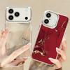 Sandstone Marble Pattern Case For iPhone 17 Pro Max Plating Lens Frame Clear Soft Cover For iPhone 16 15 14 13 Pro Max 11 16E 17E