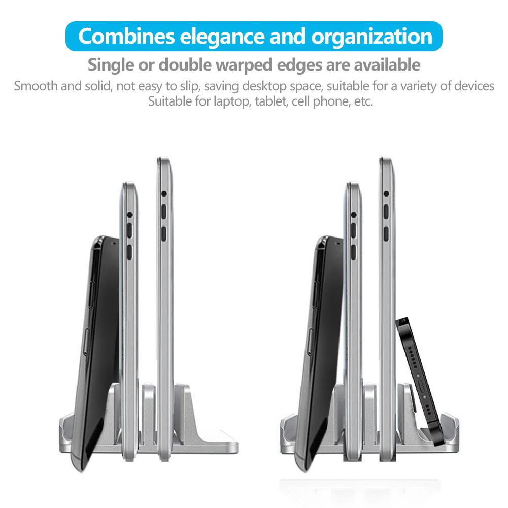 Vertical Laptop Stand Adjustable Desktop Notebook Dock Universal Laptop Docking Station Stand for Macbook/Tablet/Phone