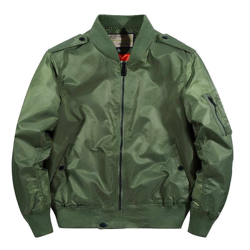 Spring and Autumn Pilot Jacket Men's Baseball Jersey Large Size Loose Tooling Jacket Men's Air Force Flight Suit Men